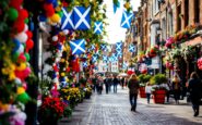 Participants celebrating Scottish heritage at Tartan Week