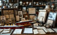 Collection of Titanic memorabilia showcasing history