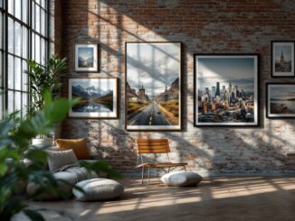 A stunning collection of photography in a gallery