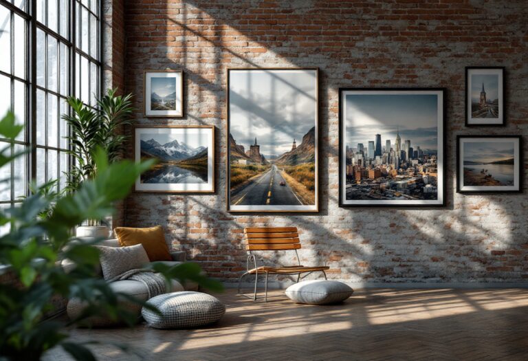 A stunning collection of photography in a gallery