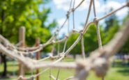 Whin Park climbing net area post-inspection