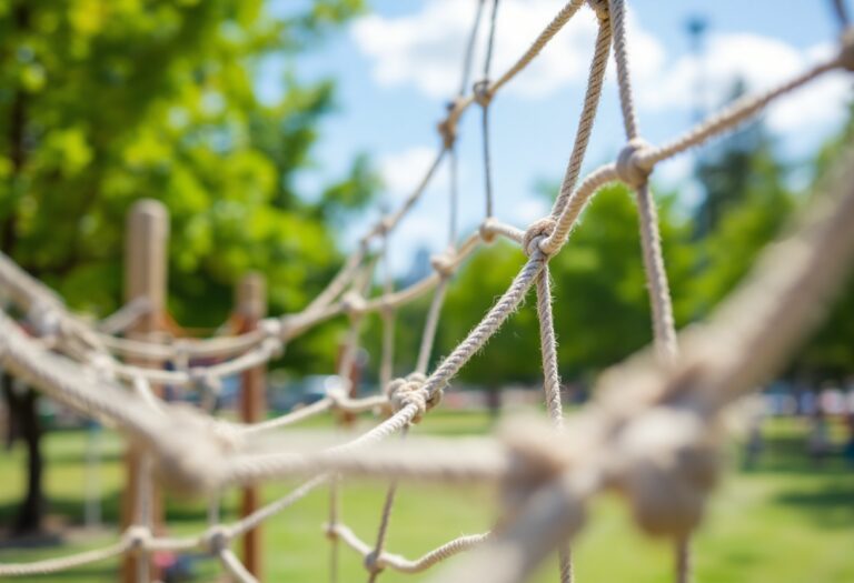 Whin Park climbing net area post-inspection