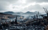 Wildfires burning across the Isle of Skye landscape