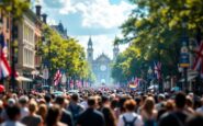 Aberdeen FC fans celebrating Scottish Cup victory parade