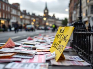 Protest against parking charges in Inverurie, Aberdeenshire