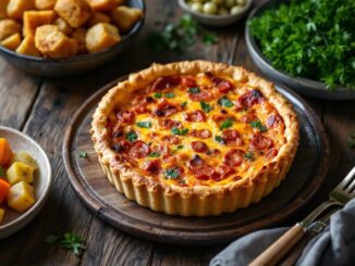 Innovative haggis quiche created by Kingussie butcher