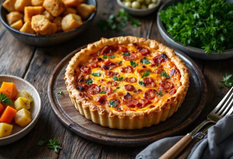 Innovative haggis quiche created by Kingussie butcher