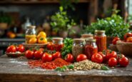 Immagine della salsa di barbabietola in produzione