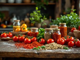 Immagine della salsa di barbabietola in produzione