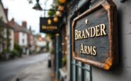 Brander Arms pub in Lossiemouth, closed and abandoned