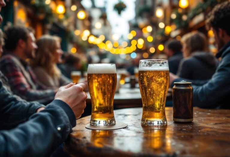 Celtic fans enjoying a lively pub event together