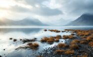 Coffins seen in a loch during Celebrity Traitors filming