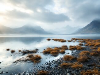 Coffins seen in a loch during Celebrity Traitors filming