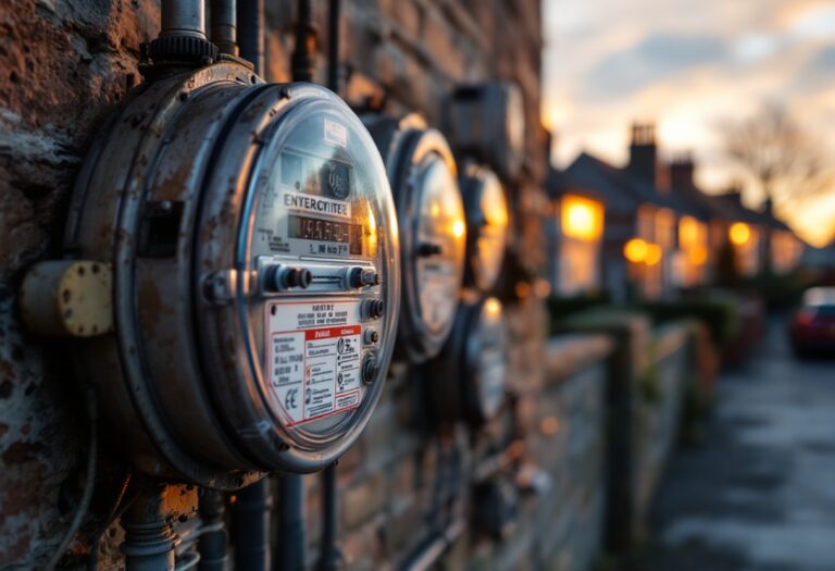 Old electricity meter in a rural Scottish home