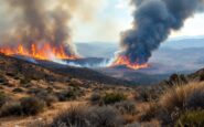 Firefighters battling a gorse fire in Newtonhill area