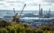 Protest against Harbour Energy job cuts in Aberdeen