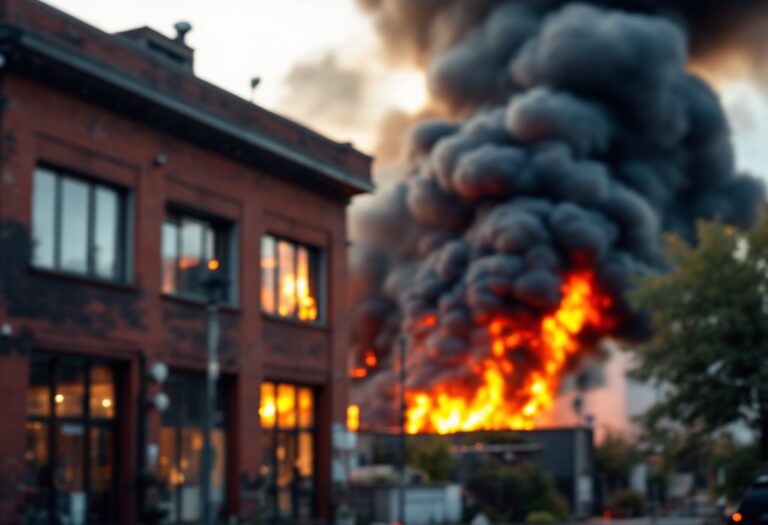 Incendio vicino alla stazione di polizia a Bucksburn