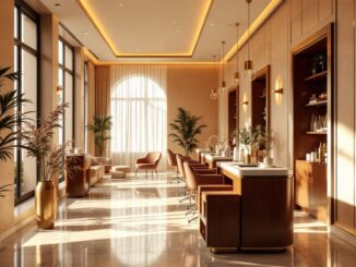 Interior of Basement 21 luxury salon in Aberdeen