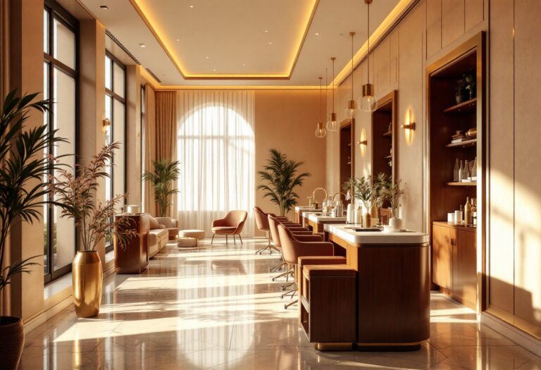 Interior of Basement 21 luxury salon in Aberdeen