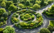 Food forest in urban space promoting sustainability