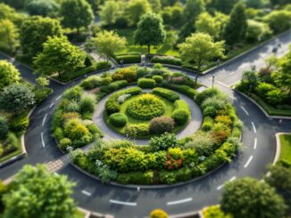 Food forest in urban space promoting sustainability
