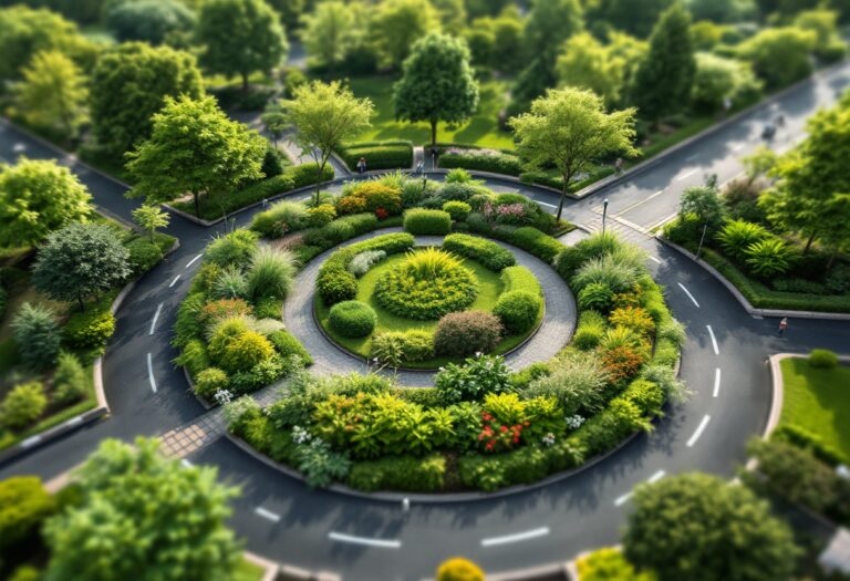 Food forest in urban space promoting sustainability