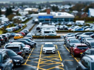 Inverness headquarters with parking fines notice