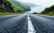 Porsche speeding on the scenic NC500 road