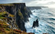Emergency responders at Aberdeenshire cliff rescue site