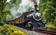 Stoney Express train traveling through Stonehaven