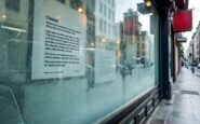 Storefront of The Original Factory Shop facing closure
