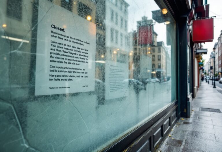 Storefront of The Original Factory Shop facing closure