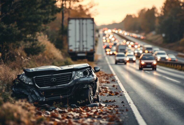 Traffic jam on A90 due to accident near Edzell