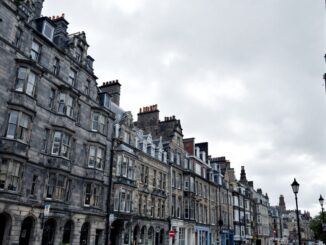 Uber vehicle navigating Aberdeen streets under regulations
