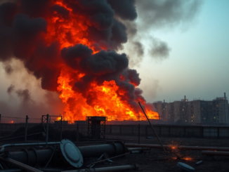 a massive fire erupts at tehran oil depot following israeli airstrikes 1749995001
