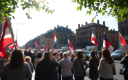 belfast protests conclude peacefully while tensions continue to rise across northern ireland 1749759118