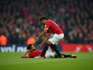 bruno fernandes protects teammate bryan mbeumo during post match chaos replicate 1756374904