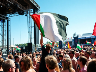 irish band mary wallopers face festival controversy over palestinian flag incident python 1755923694
