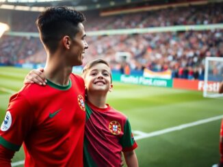 a heartwarming encounter ronaldo and his young mascot friend python 1757263613