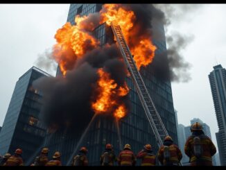 downtown building fire emergency services respond quickly python 1758119621