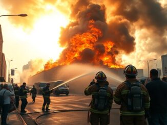 downtown warehouse fire causes significant damage and evacuations python 1758145621