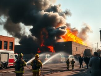 fire in downtown warehouse causes significant damage and disruption python 1758119685