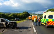 major crash on a55 leaves four injured one seriously python 1757053253