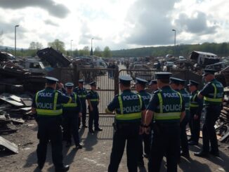 police intervention sparks outrage following disturbing incident at llandeilo scrap yard python 1758160307