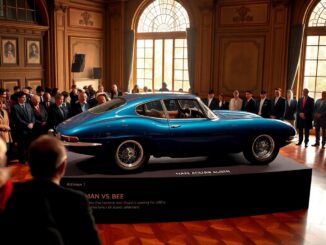 rowan atkinson auctions 1963 jaguar e type following netflix series success 1760596370