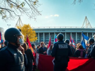 aston villa vs maccabi tel aviv protests and police presence dominate match day 1762477258