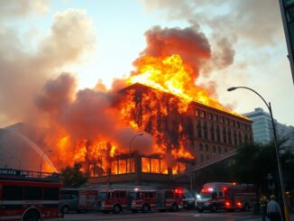 fire engulfs downtown building evacuations underway 1762647703