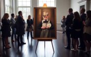 mysterious artist unveils captivating painting at the national museum of wales 1762277865