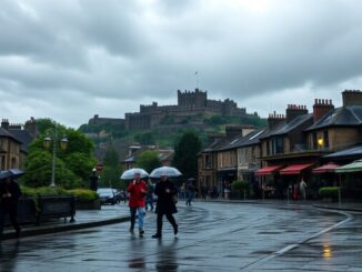 severe weather alert persistent rain causes warnings for edinburgh 1763033499