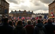 farages falkirk rally controversy and protests erupt 1764995475
